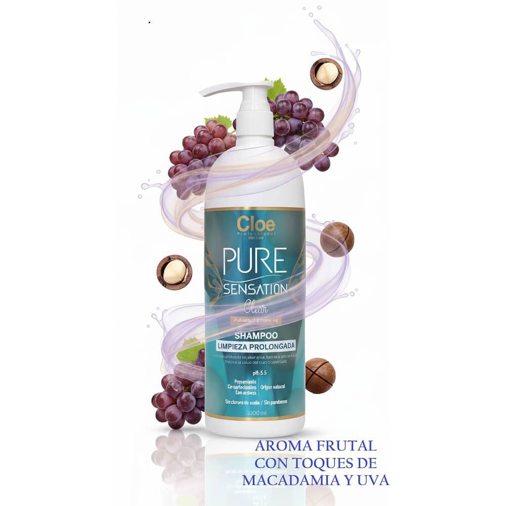 Shampoo Pure Sensation Clear Cloe 1000ml image number 2.0