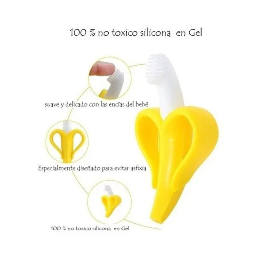 Mordedor De Silicona Para Bebes Estilo Banana Con Estuche image number 2.0