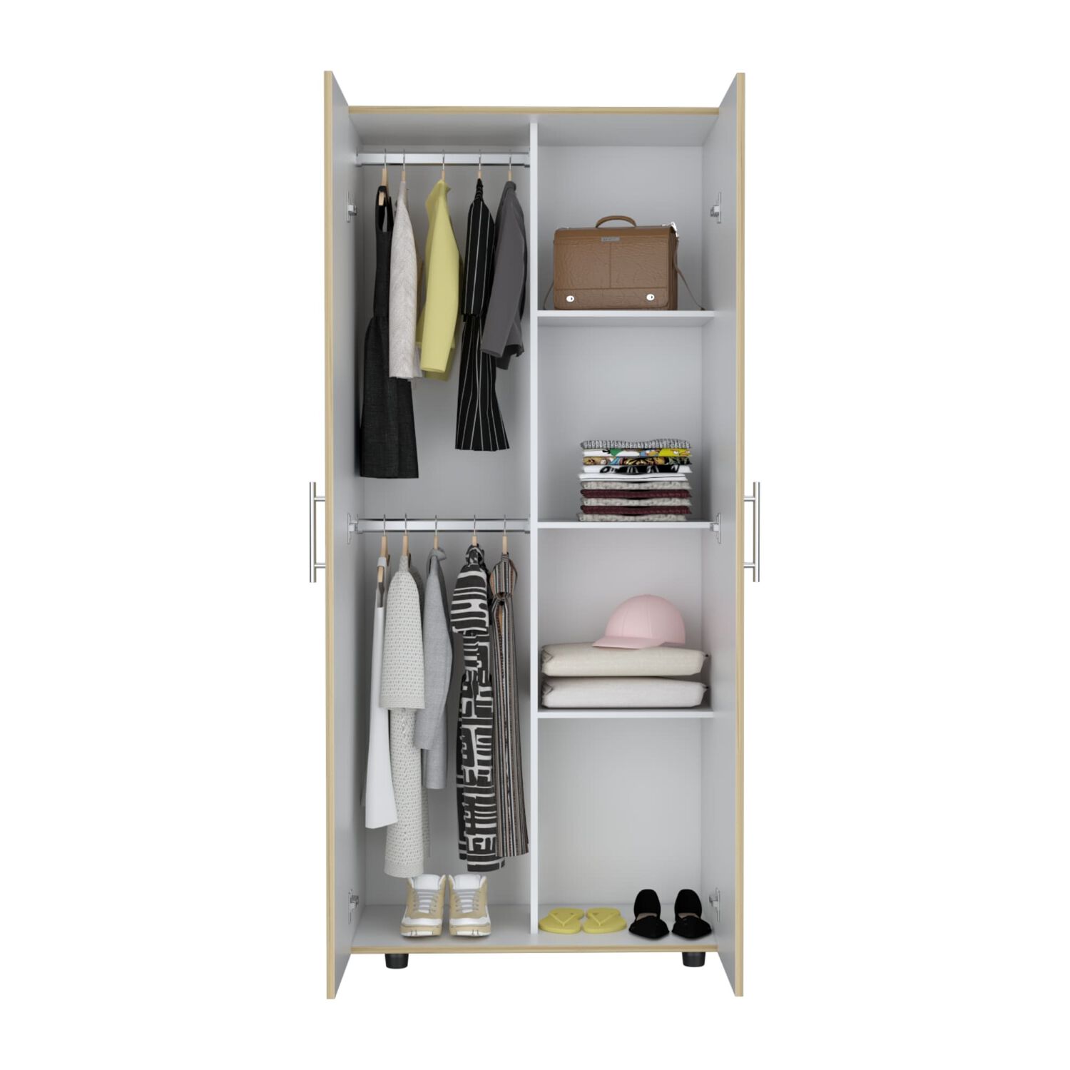 Closet 2 Puertas Fm-021c - Caf&eacute; Claro image number 2.0