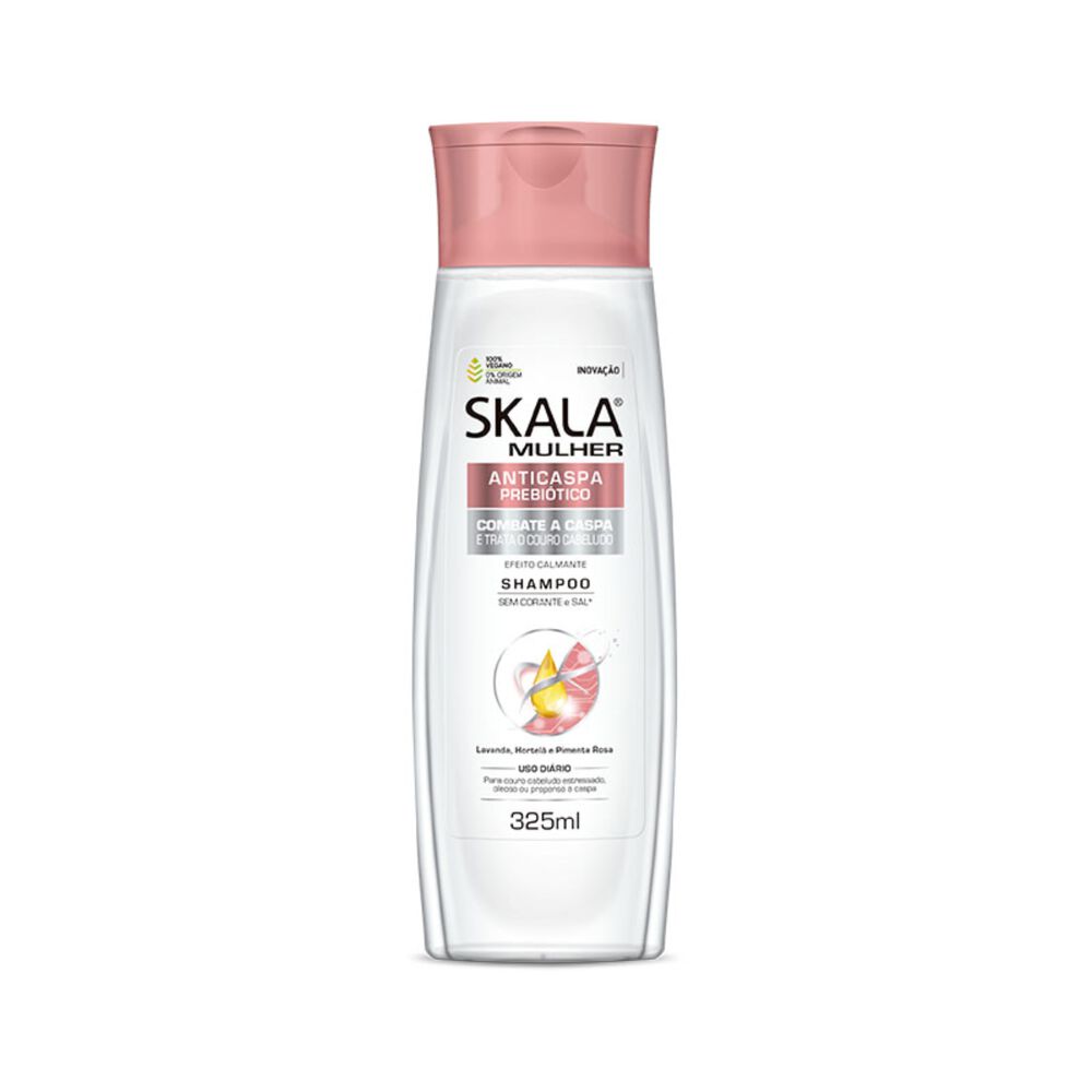 Shampoo Sin Sal Anticaspa Prebiotico Mujer 325ml Skala image number 0.0