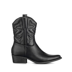 Botin Casual Mujer Moda Vintage Cowboy Bordado Weide Qbm20