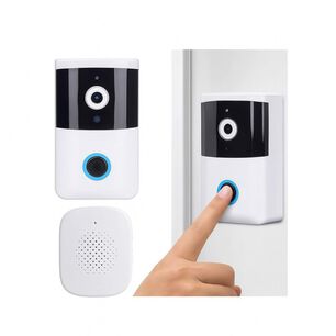 Timbre Puerta Inal&aacute;mbrico Wifi Con C&aacute;mara Visi&oacute;n Nocturna Hd