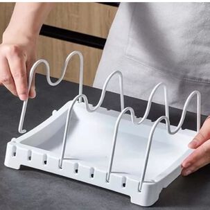 Organizador De Sartenes Organizador Tapas Cocina Multiuso