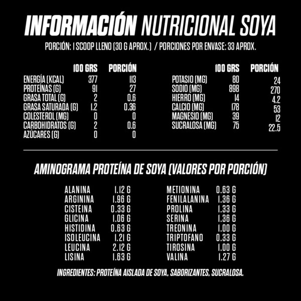 Proteína Vegetal Soya Gohard 1kg Sabor Cookies And Cream image number 3.0
