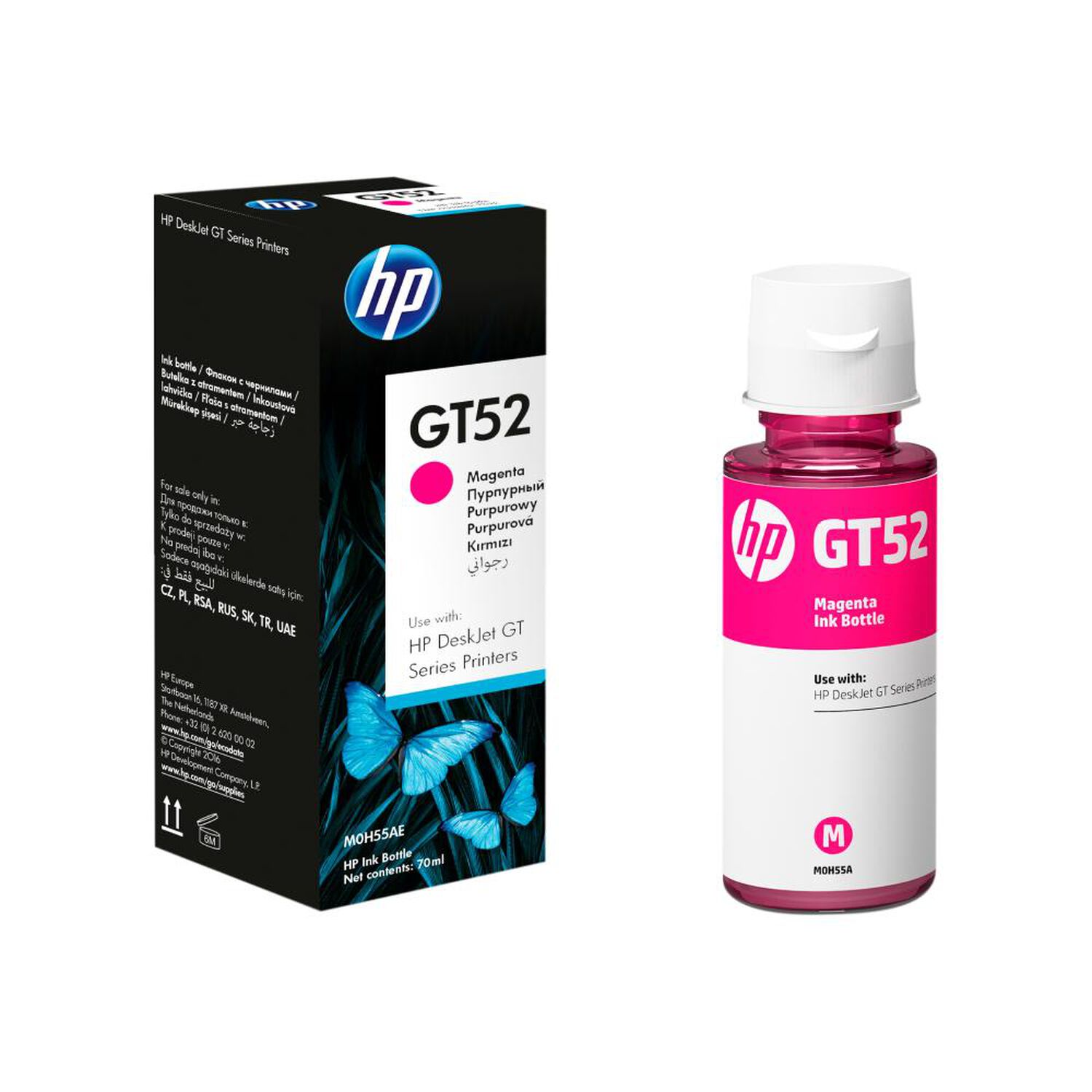 Tinta HP GT52 M0H55AL Magenta image number 0.0