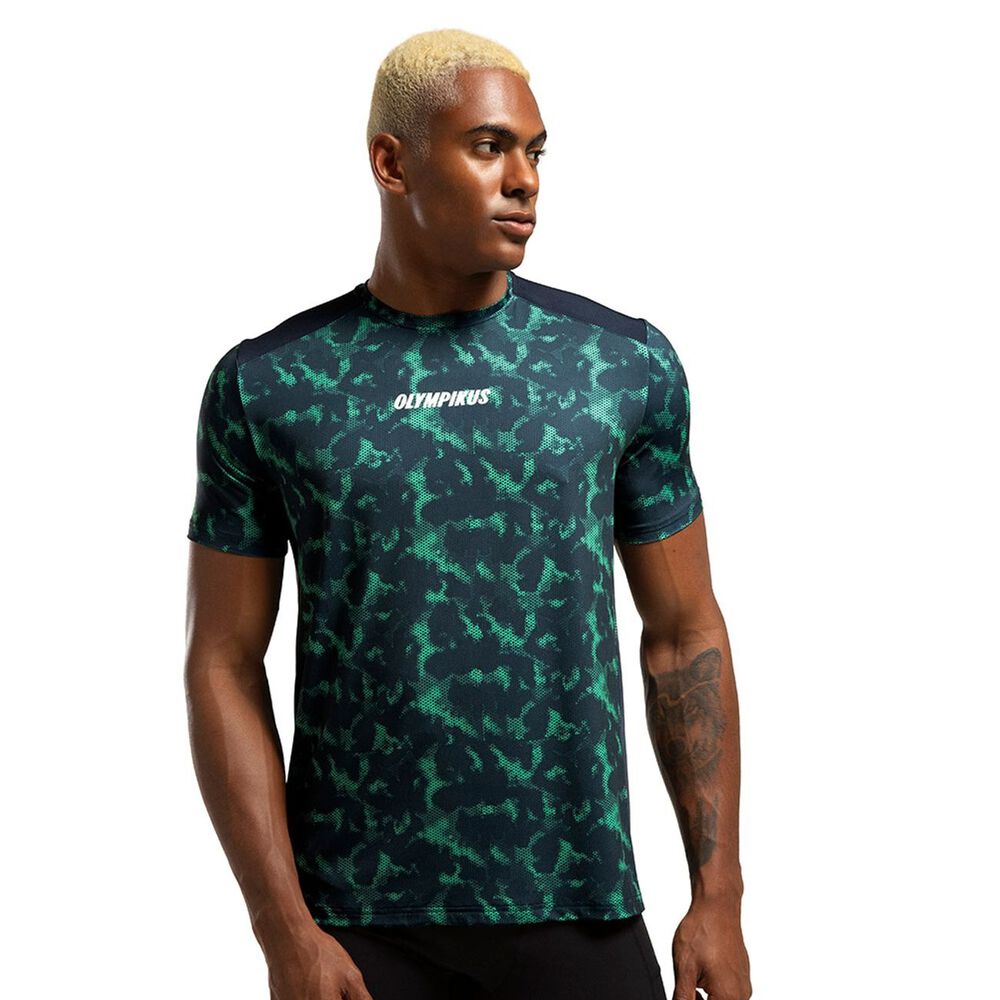 Polera Stamp Azulada Hombre image number 0.0