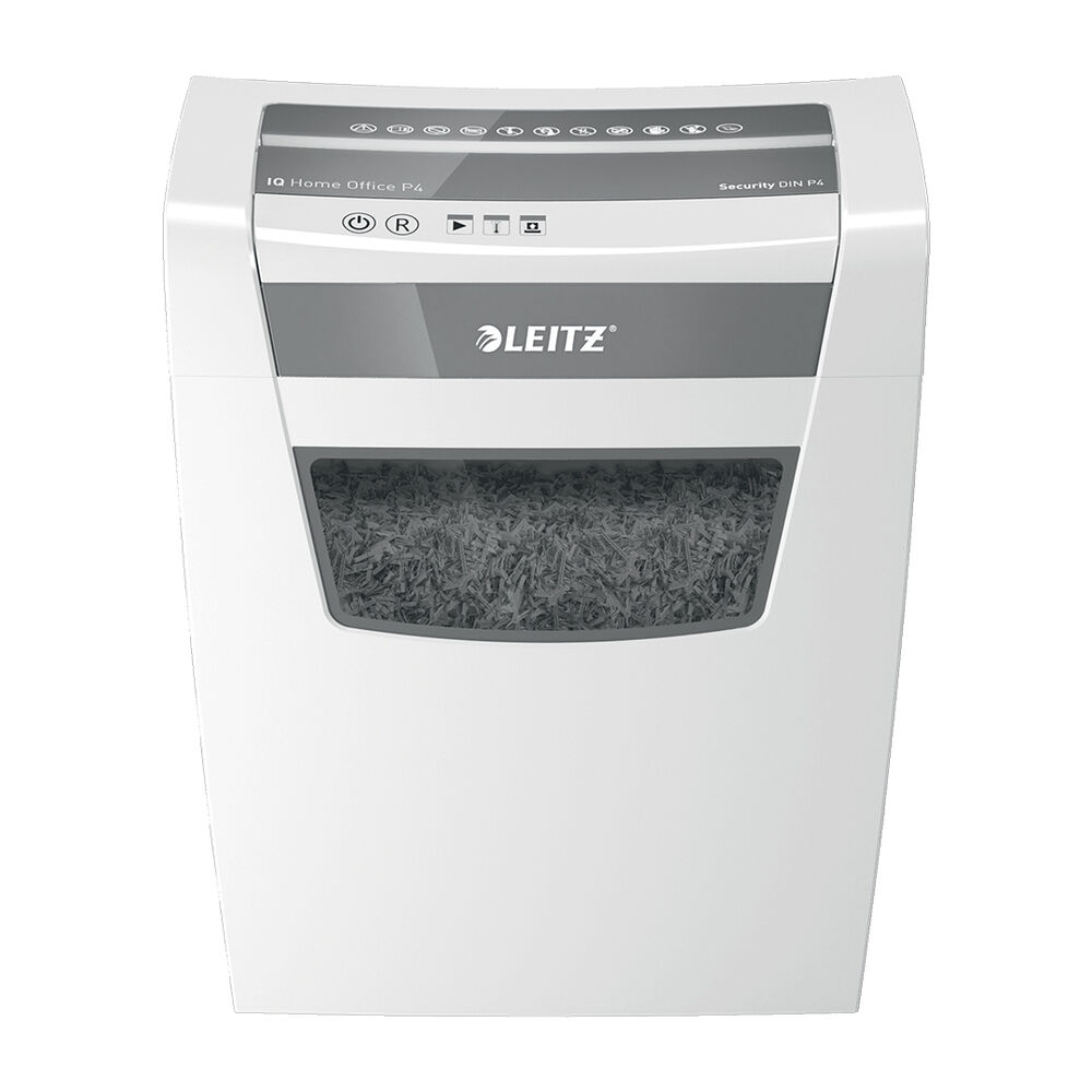 Trituradora De Papel Leitz Iq Home Office P4 Corte Confeti Capacidad 10 Hojas Papelero 23l image number 0.0