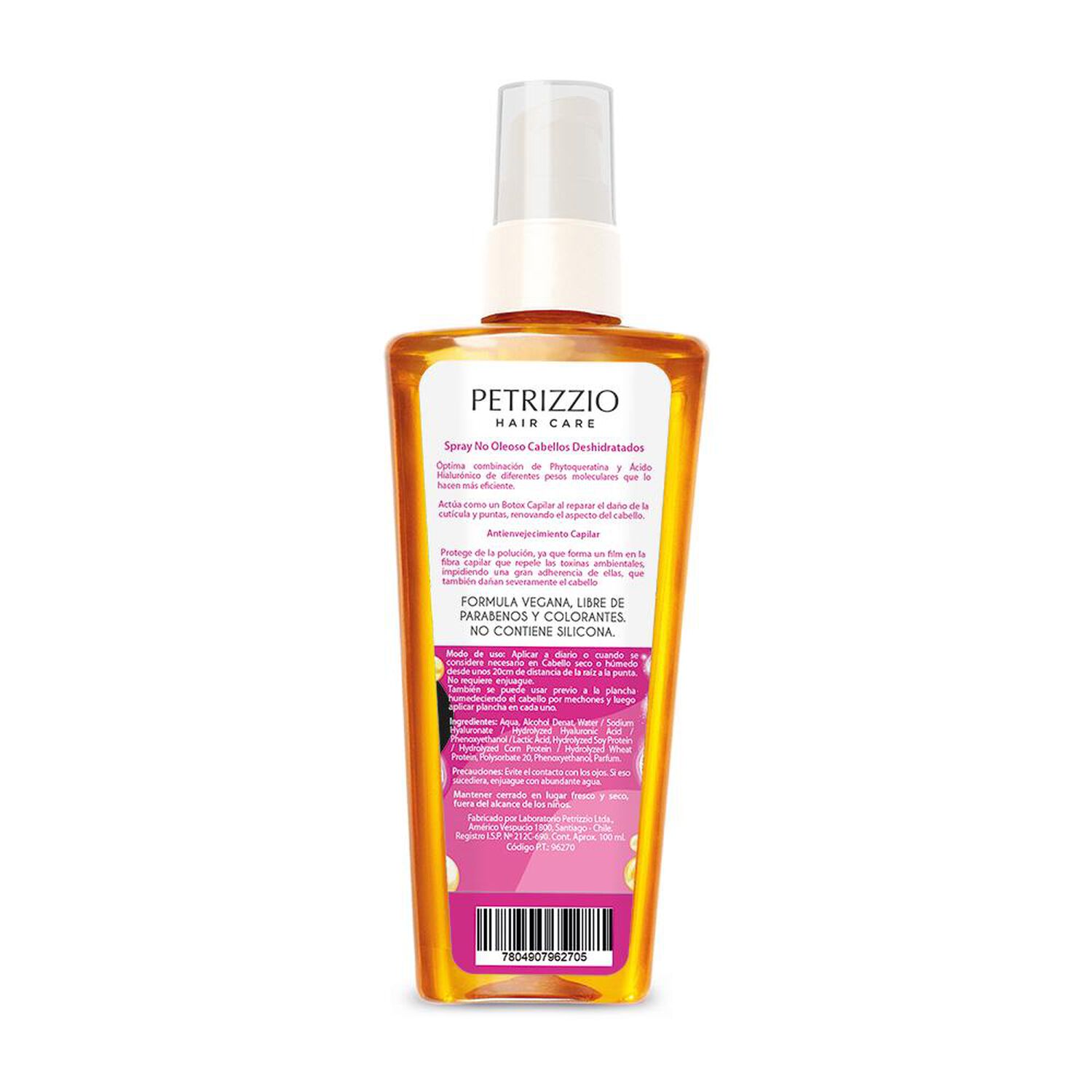Mascarilla Spray Capilar Petrizzio Regenerador Con Keratina 100 Ml image number 1.0