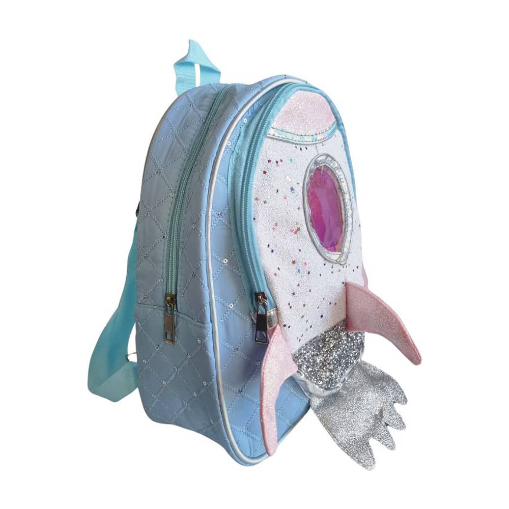 Mochila Escolar Para Ni&ntilde;os Bolso Infantil Paseo Cohete image number 1.0
