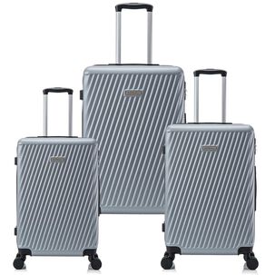 Set De Maletas Rígidas Milan S-m-l Gris