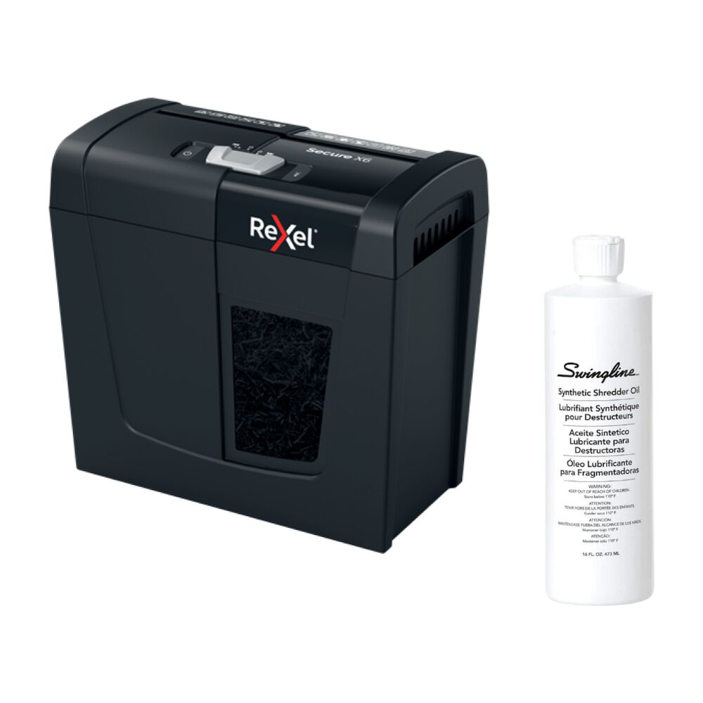 Kit Rexel Trituradora Secure X6 + Lubricante Líquido image number 0.0