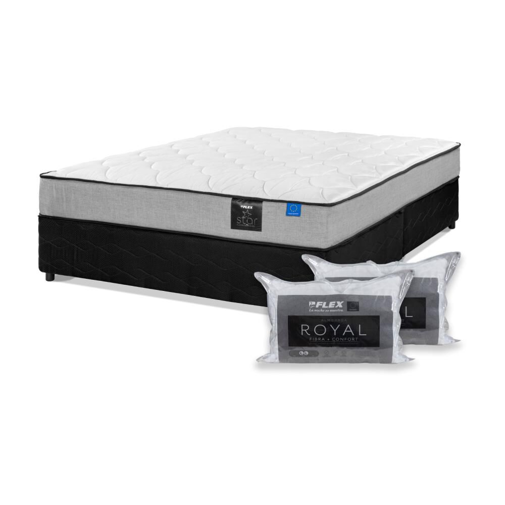 Cama Americana Flex Star / 2 Plazas / Base Dividida + Almohadas image number 0.0