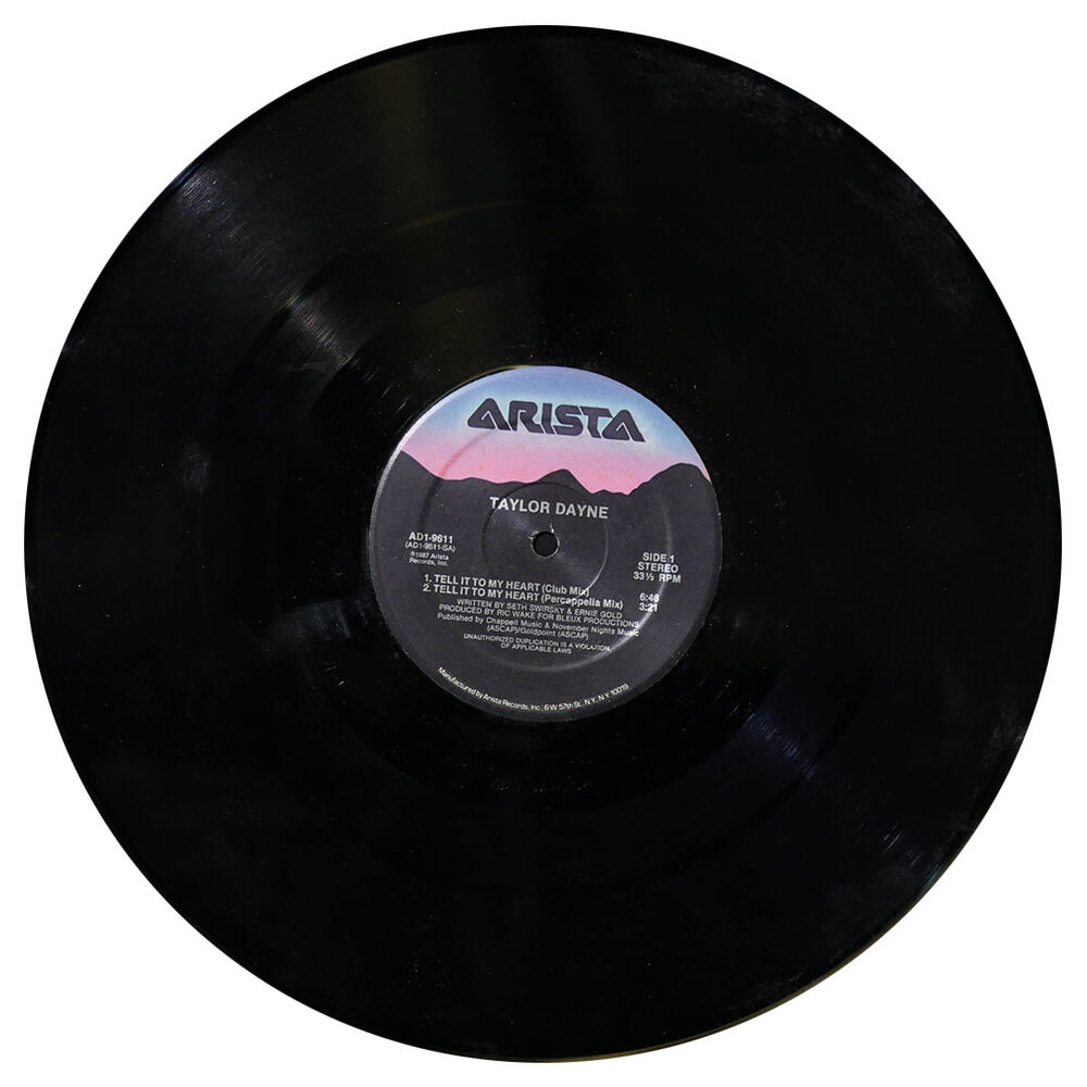Taylor Dayne - Tell It To My Heart | 12" Maxi Single Usado image number 2.0