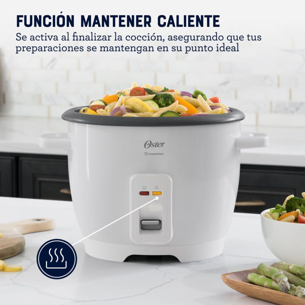 Arrocera Oster De 7 Tazas, Con Diamondforce, Ckstrcb7dfwht image number 3.0