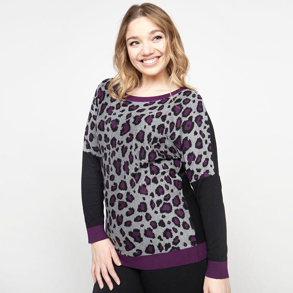 Sweater Animal Print Mujer Sexy Large image number 0.0
