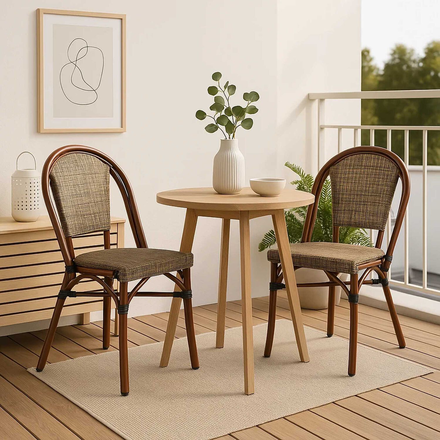 Silla Bistro Parisina Textileno - Beige image number 2.0