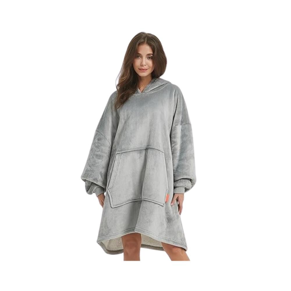 Poleron Felpa Con Capucha Manta Polar Bata Frazada Inviern image number 8.0