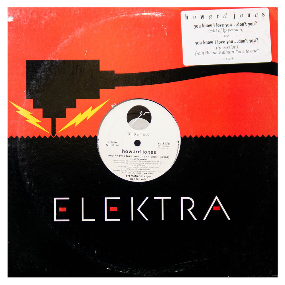 Howard Jones - You Know I Love Youdon't You (lp Version) | 12" Maxi Single Usado image number 0.0