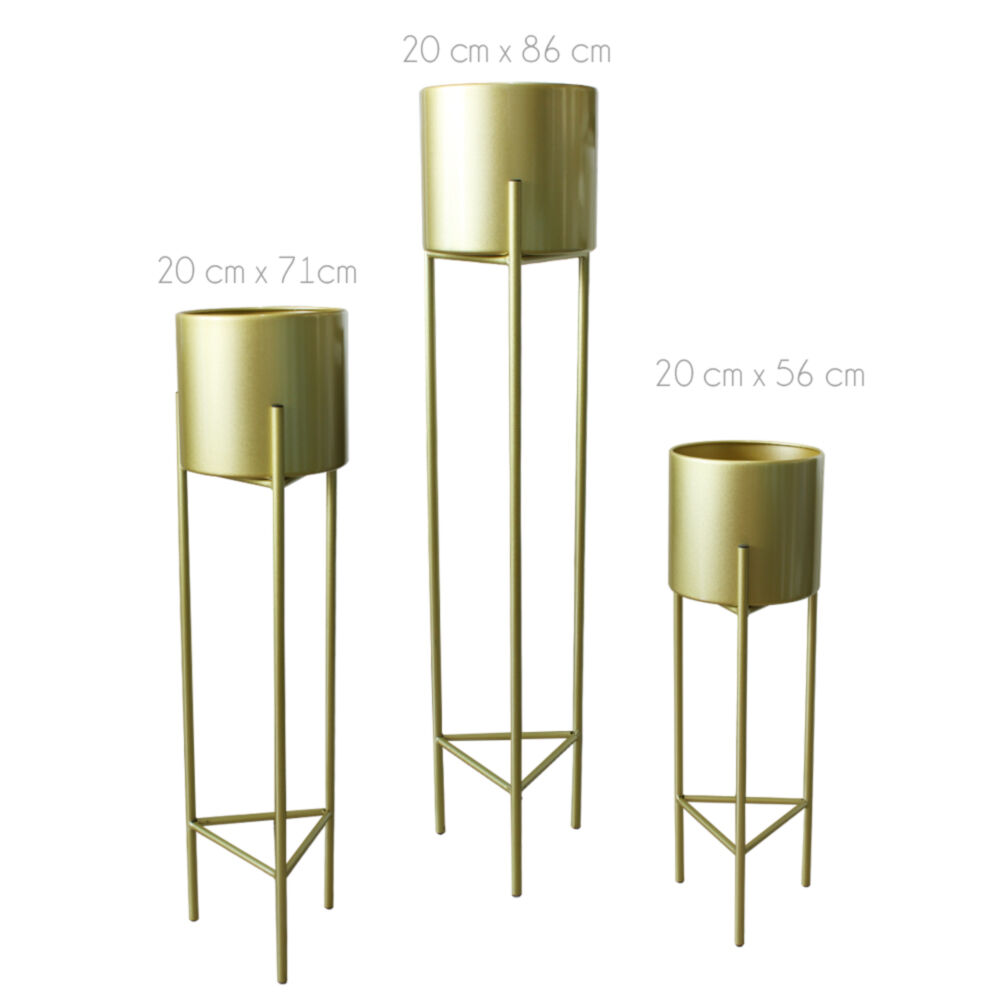 Maceteros Pedestal Set Con 3 Unidades image number 5.0