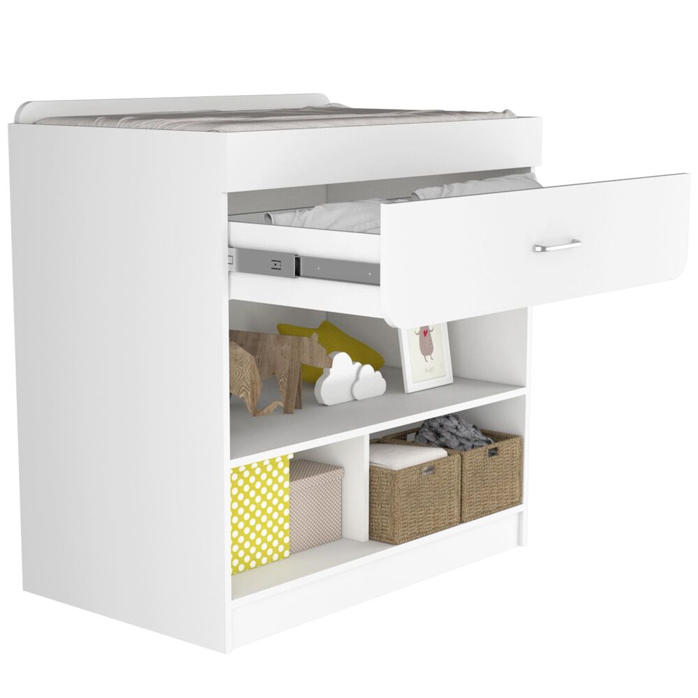 Cambiador De Bebe 1 Cajon Blanco 97,7 Cm X 58 Cm X 93,3 Cm image number 1.0