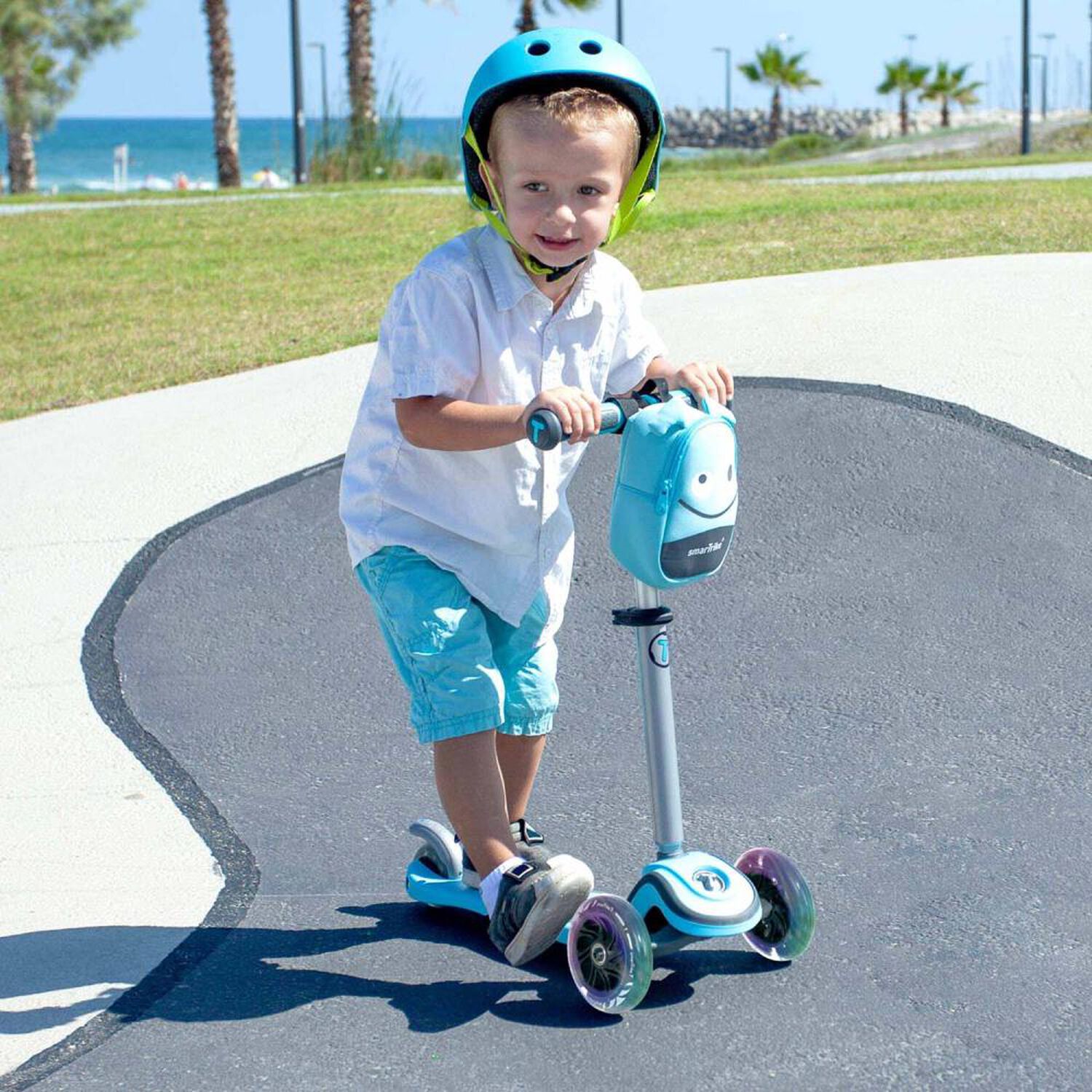 T-scooter T1- Blue Smart Trike image number 4.0