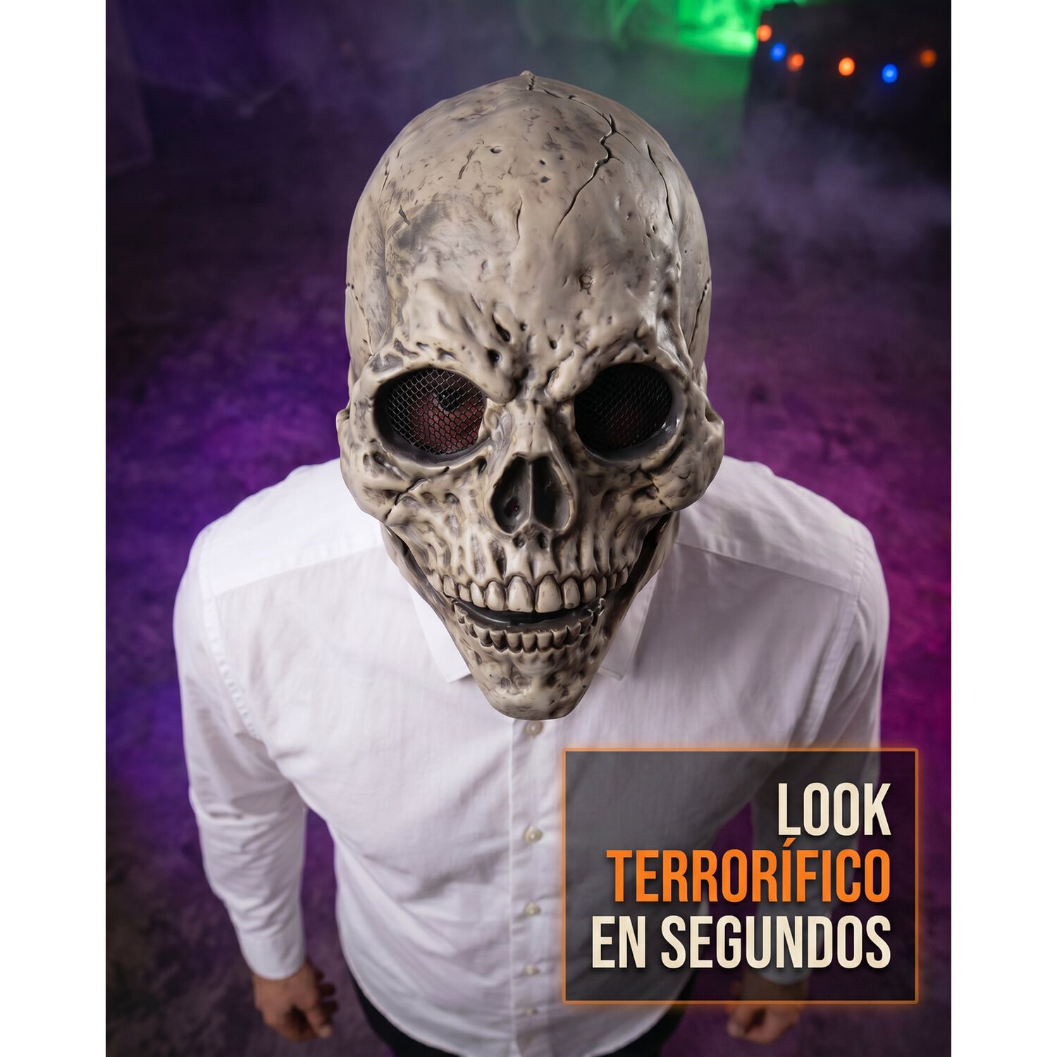 Mascara Calavera De Terror Realista Halloween image number 11.0