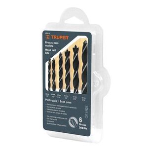 Brocas Para Madera Truper 6pzs