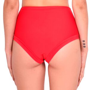 Bikini Calzón Pin Up Con Transparencia Color Rojo