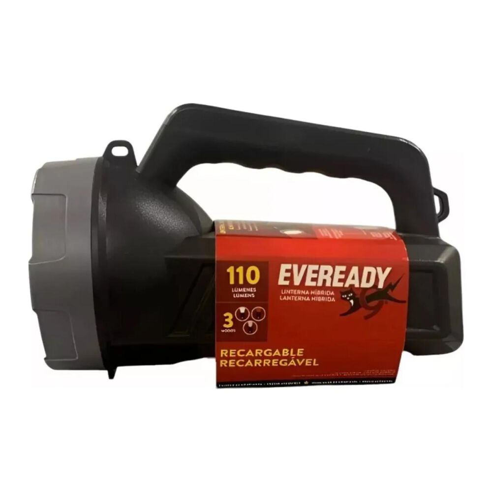 Linterna Foco Led 110lm Hibrida Recargable Negro Eveready image number 2.0