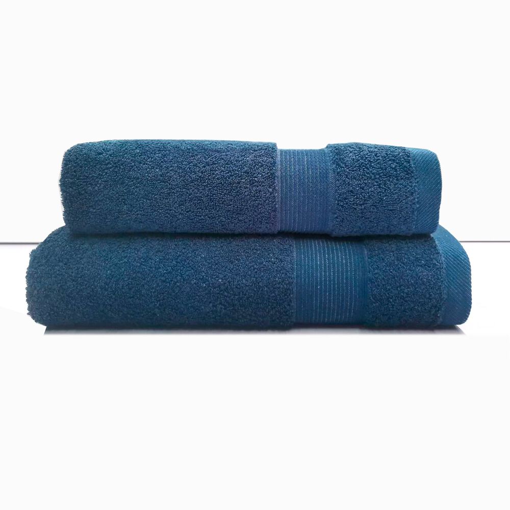 Juego Toalla Andes 2 Piezas Lisa Azul image number 0.0