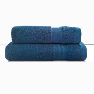 Juego Toalla Andes 2 Piezas Lisa Azul