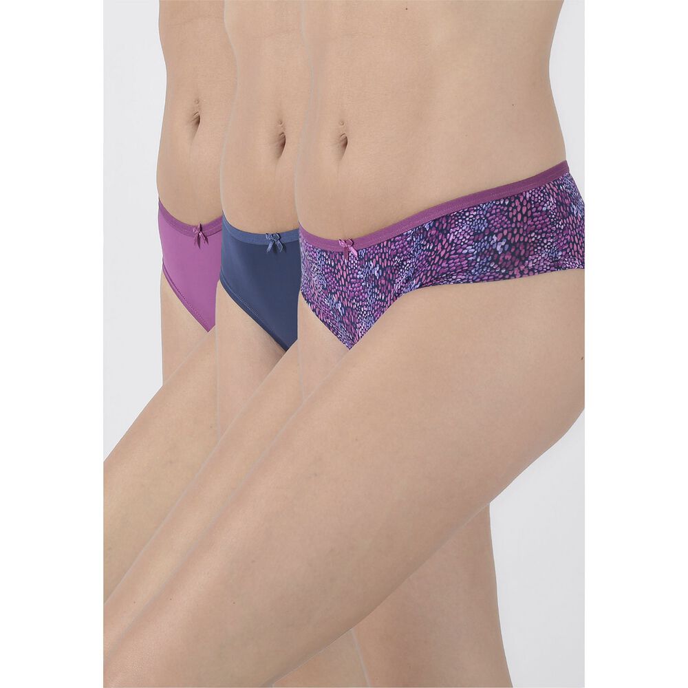 Pack 3x Pantaleta Microfibra P314.15-mor Kayser image number 0.0