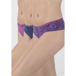 Pack 3x Pantaleta Microfibra P314.15-mor Kayser