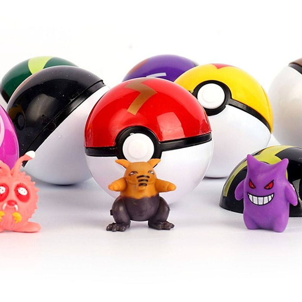 Pack De 12 Mini Pokebolas Sorpresas Pokemon image number 1.0