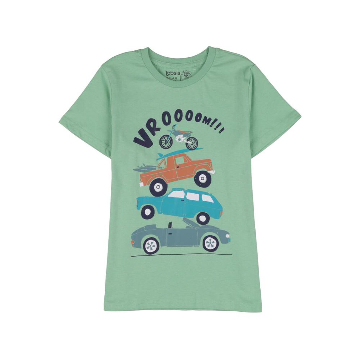 Polera Manga Corta Cuello Redondo Ni&ntilde;o Topsis image number 0.0