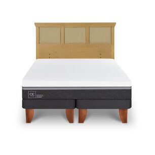 Cama Europea Cic Ortopedic Advance / 2 Plazas / Base Dividida + Respaldo