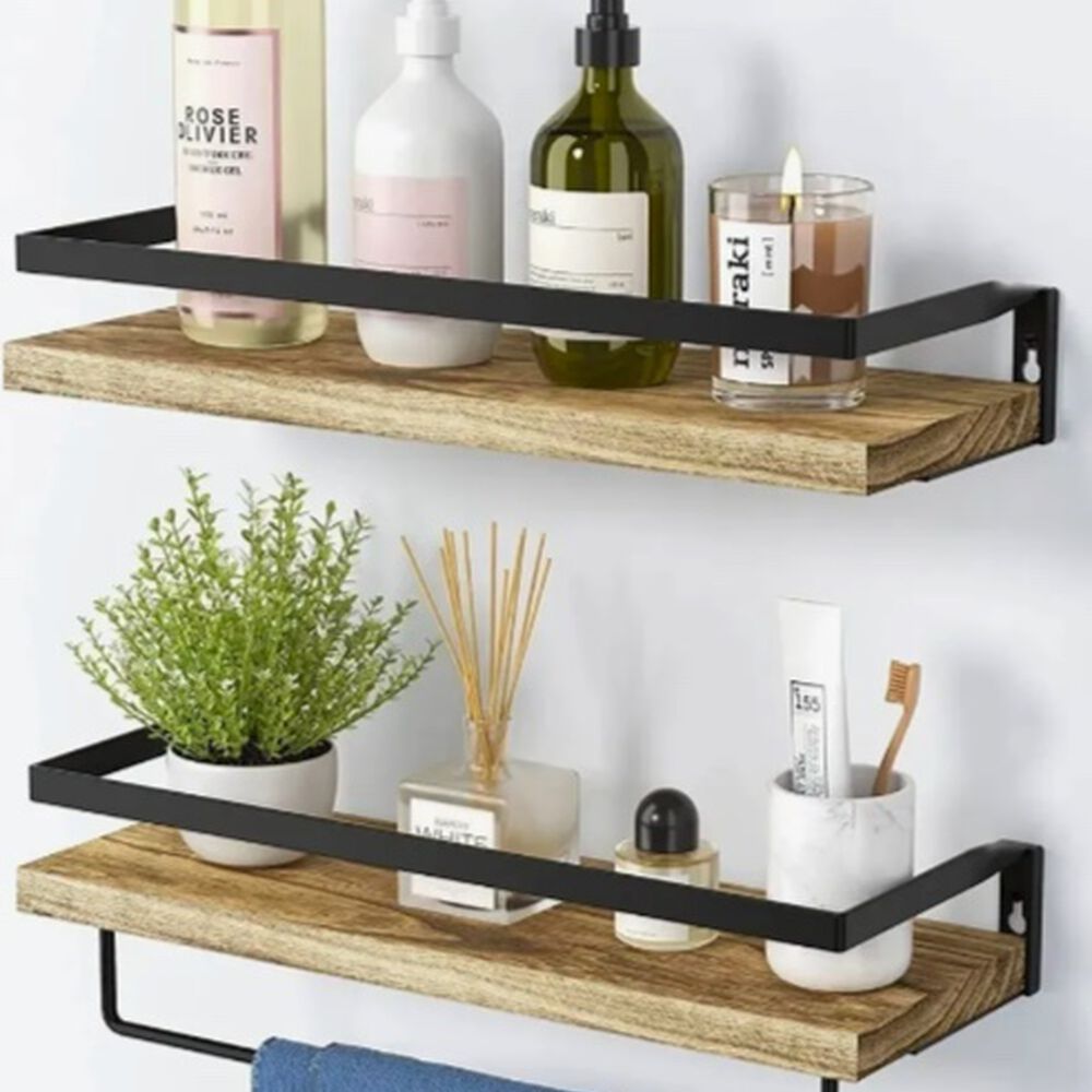 Repisas Flotantes Kit X2 Madera Oscura image number 3.0