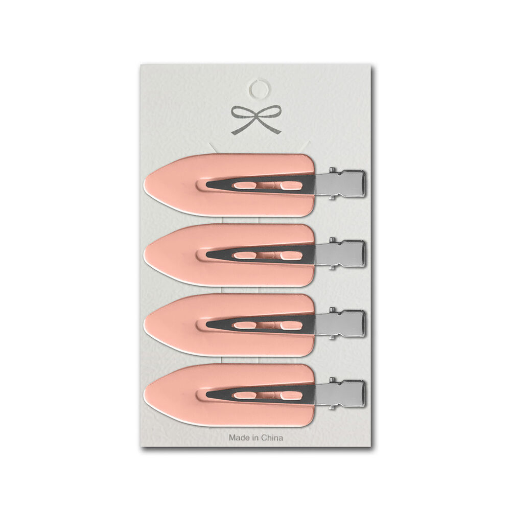 Clips Para Cabello Color Palo Rosa 4 Ud image number 0.0