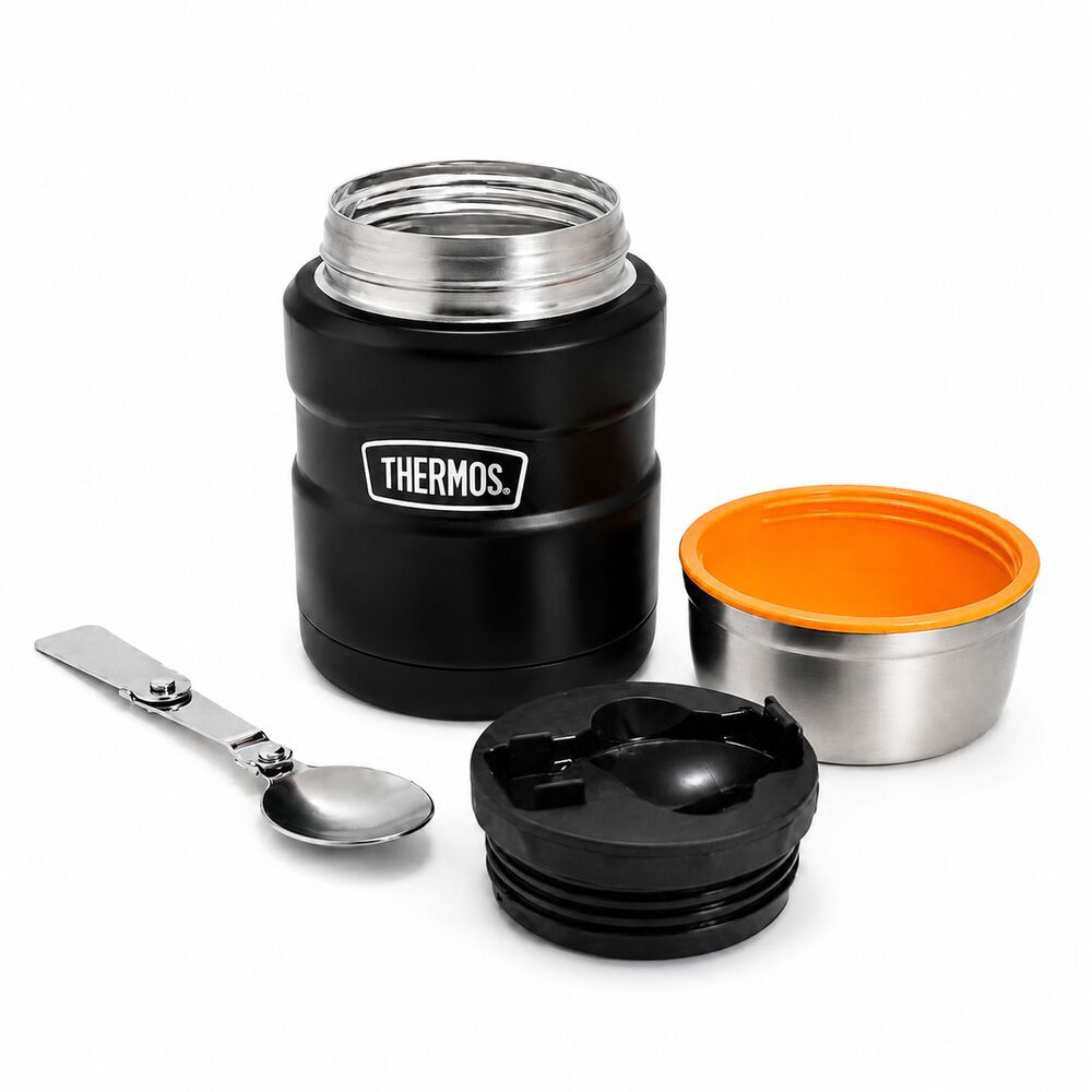 Termo De Comida Premium Inox Thermos King 470ml Negro image number 5.0