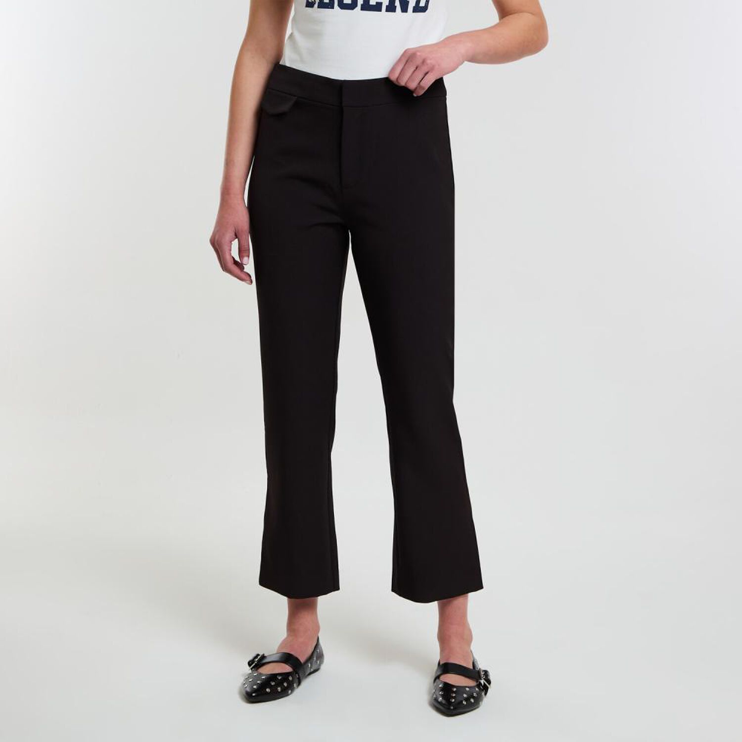 Pantal&oacute;n De Vestir Moda Tiro Medio Recto Mujer Rolly Go image number 0.0
