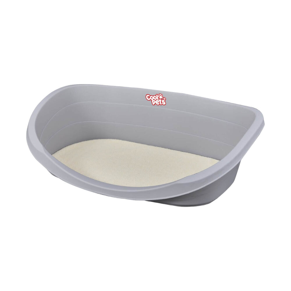 Cama Plastica Para Mascotas Con Cojin L 80x55x25 Cool Pets image number 2.0