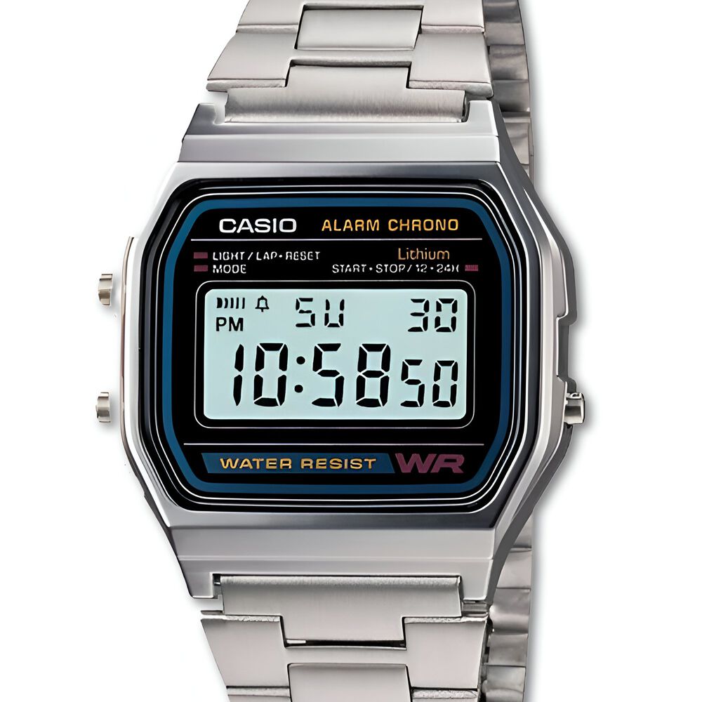 Reloj Casio Digital Classic Silver Edition A158wa-1df image number 2.0