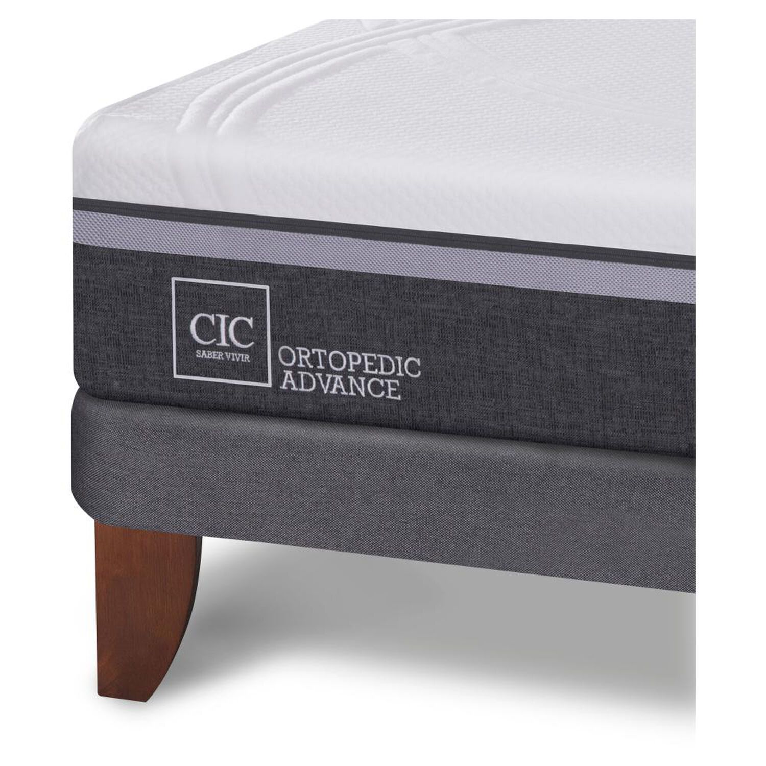 Cama Europea Cic Ortopedic Advance / 2 Plazas / Base Dividida + Velador image number 4.0