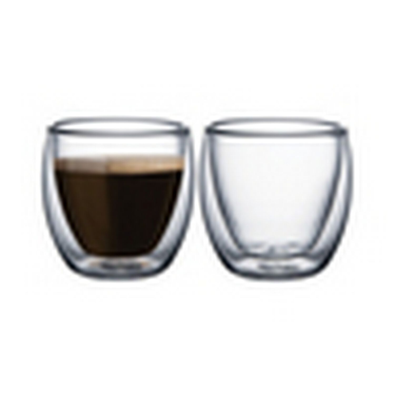 Set 2 Mug Glasso Vasos Doble Pared Vidrio 90 Ml image number 0.0