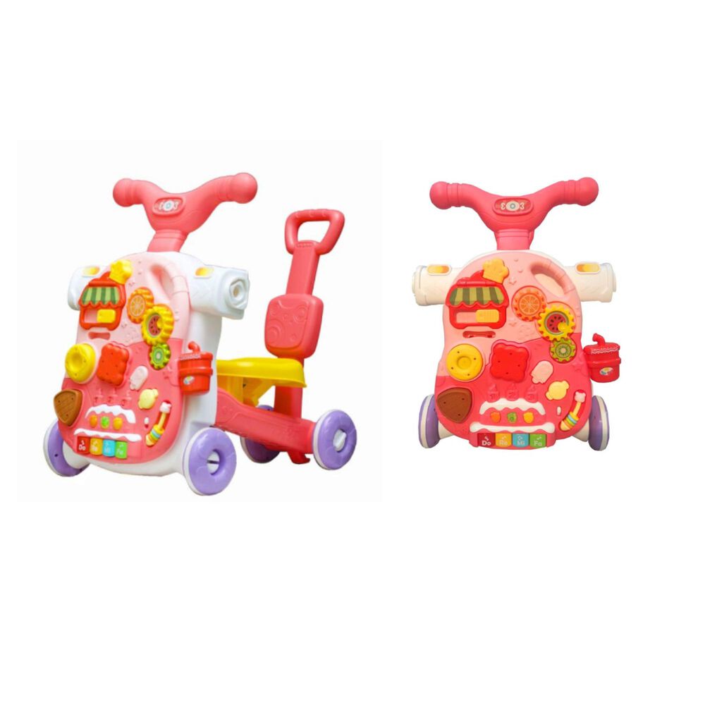 Juguete Caminador 4 En 1 Didacto Interactivo Rosado Infantil image number 1.0