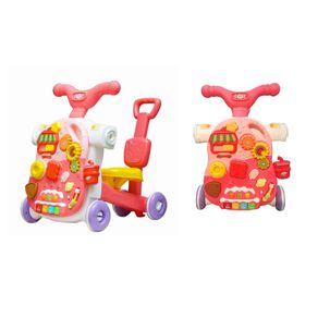 Juguete Caminador 4 En 1 Didacto Interactivo Rosado Infantil