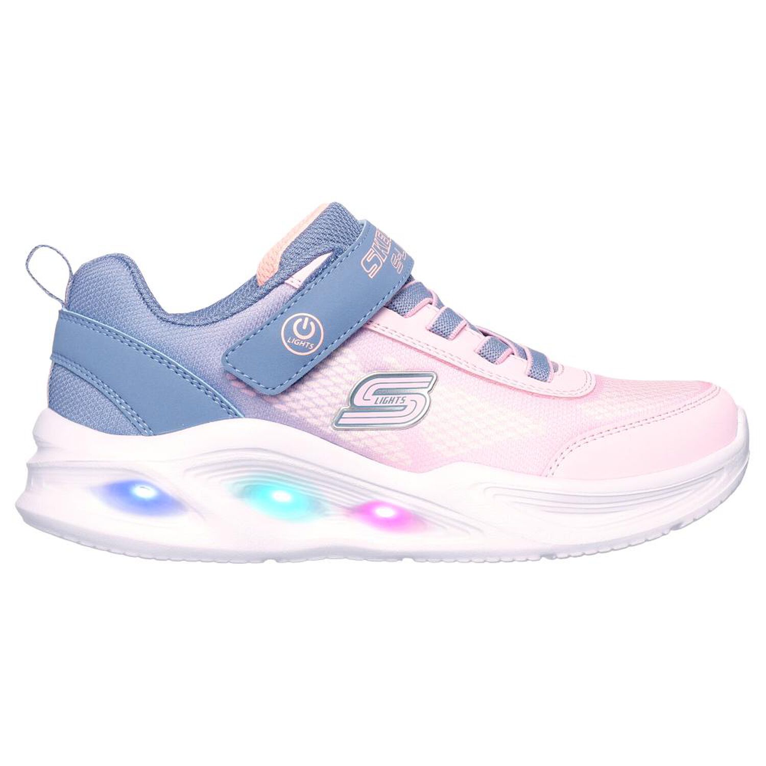 Zapatilla Infantil Ni&ntilde;a Skechers Sola Glow - Ombre Deluxe Gylp image number 3.0