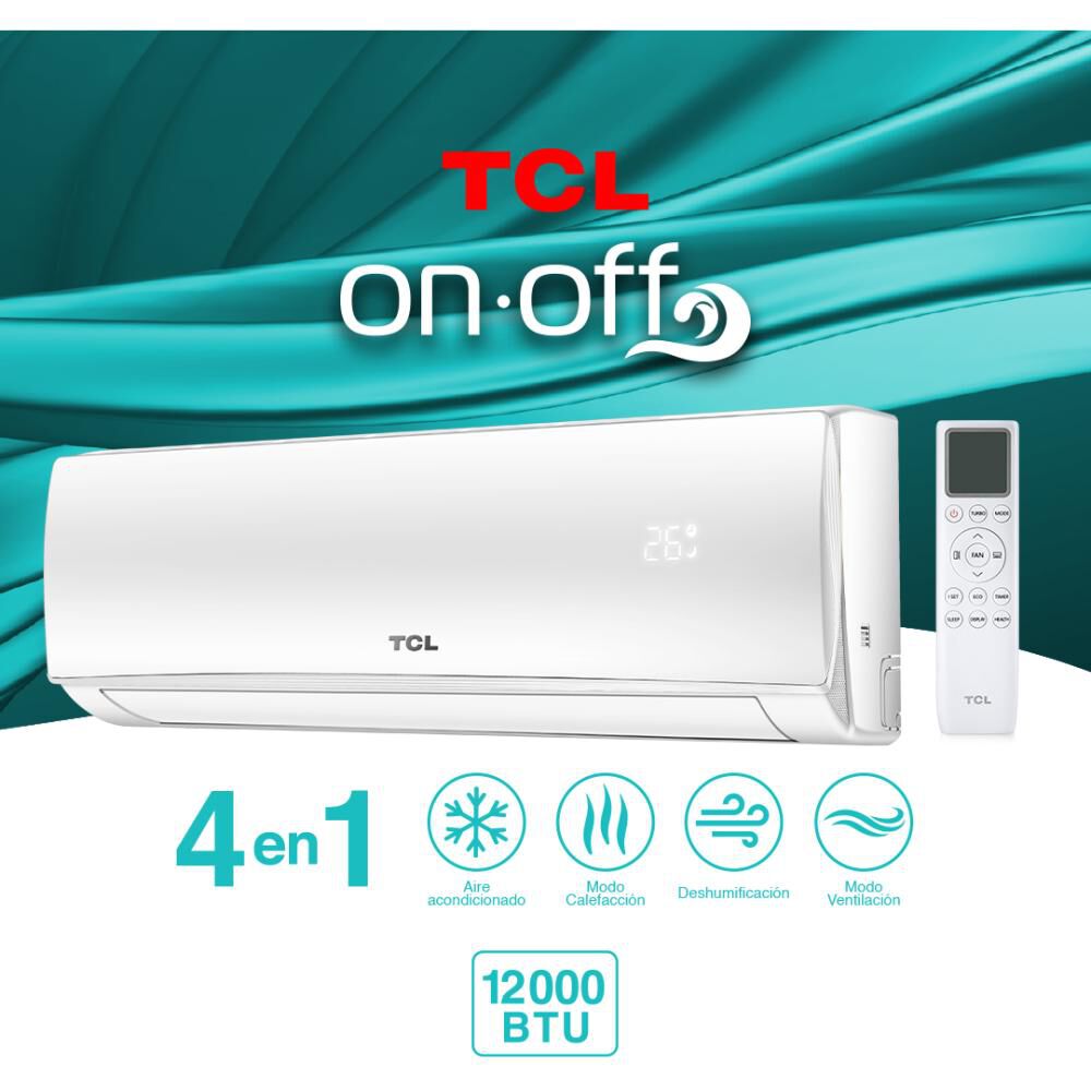 Aire Acondicionado Tcl On-off 12000 Btu image number 0.0