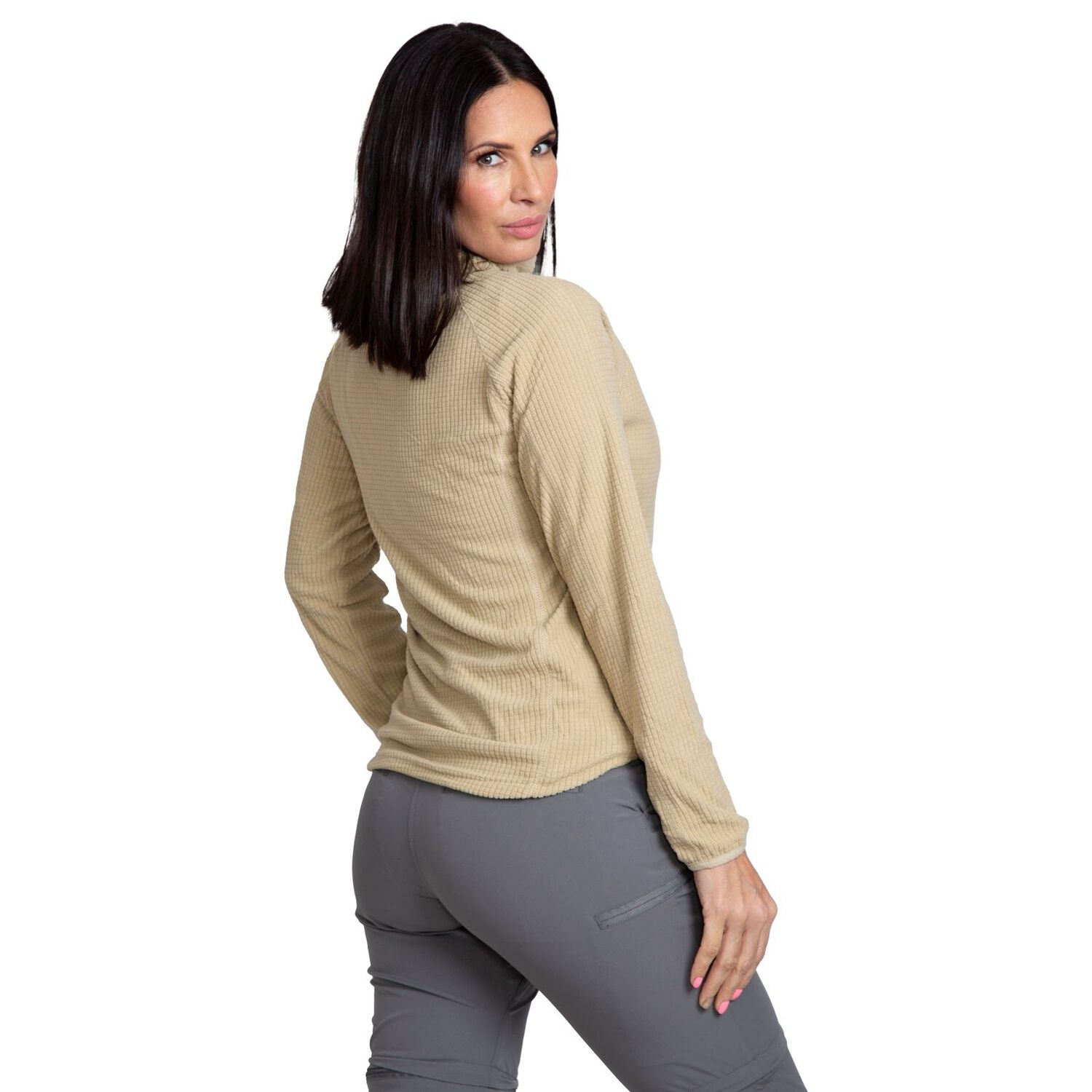 Midlayer Peak Performance Mujer Vanmo Beige image number 1.0