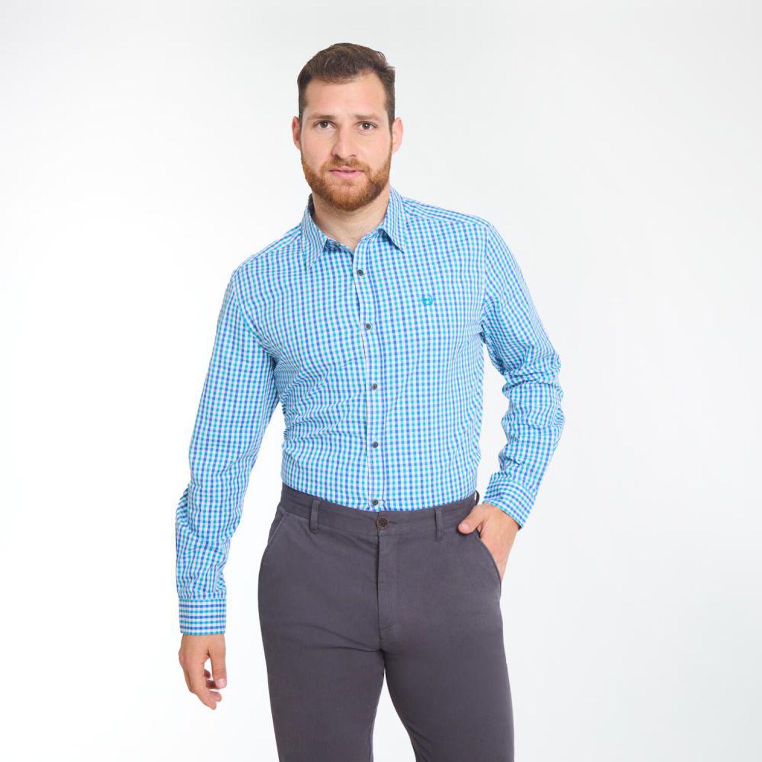 Camisa Fantas&iacute;a Regular Manga Larga Hombre Peroe image number 0.0